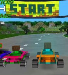 Minecraft 3D Car Racing