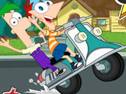 Phineas And Ferb Locuras en Moto